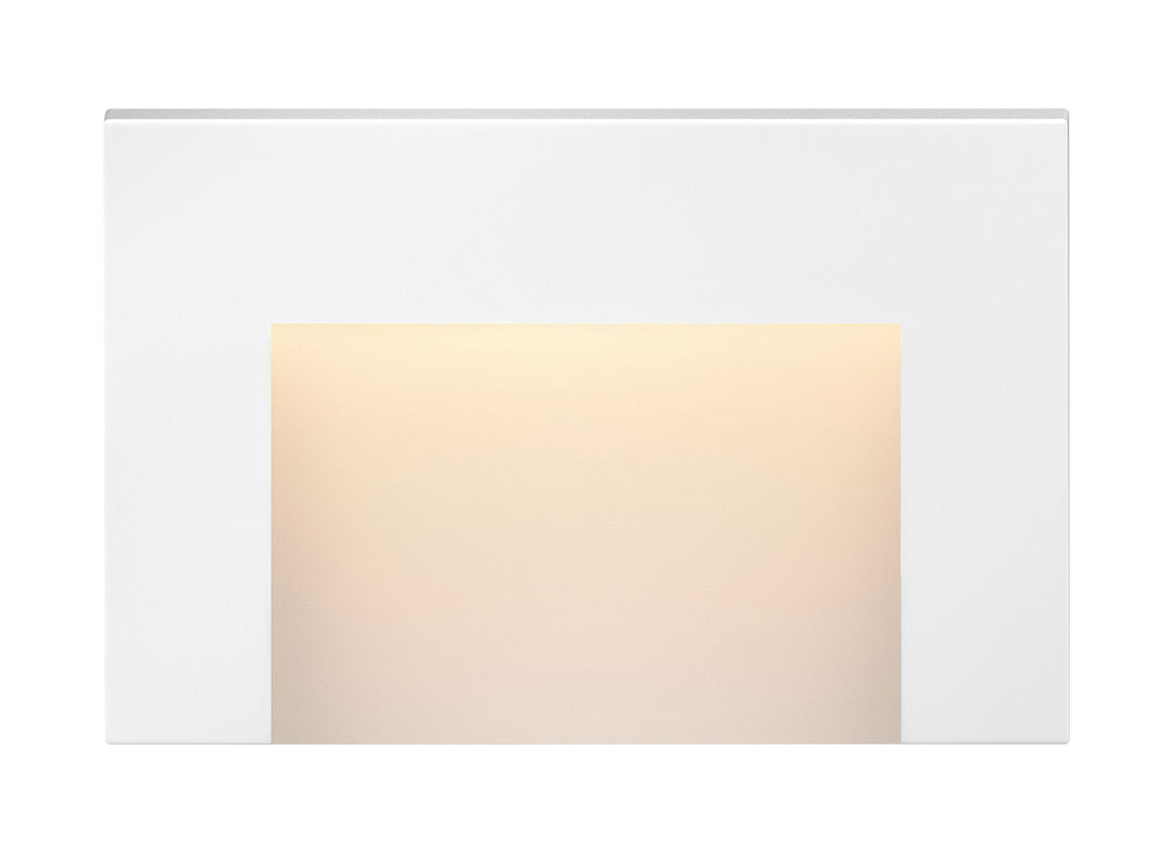 Hinkley Taper Landscape Step & Deck Light Deck Sconce Horizontal Satin White 1553SW