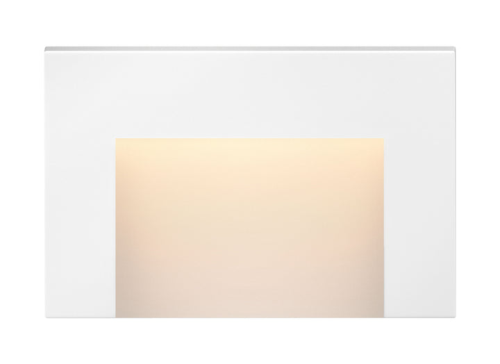 Hinkley Taper Landscape Step & Deck Light Deck Sconce Horizontal Satin White 1553SW