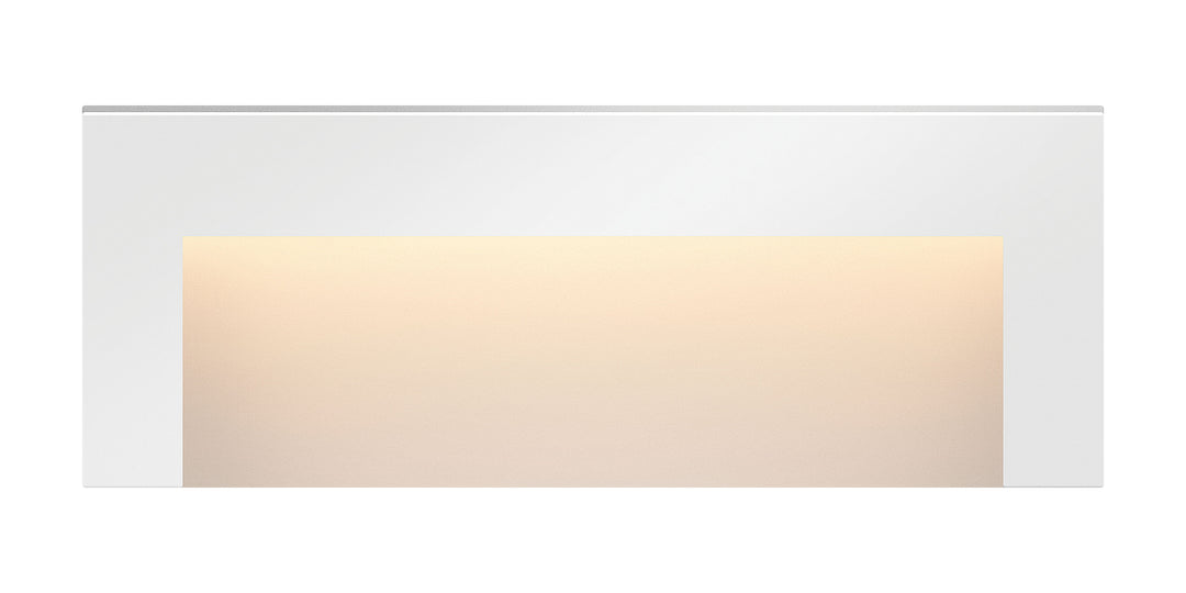 Hinkley Taper Landscape Step & Deck Light Deck Sconce Wide Horizontal Satin White 1557SW