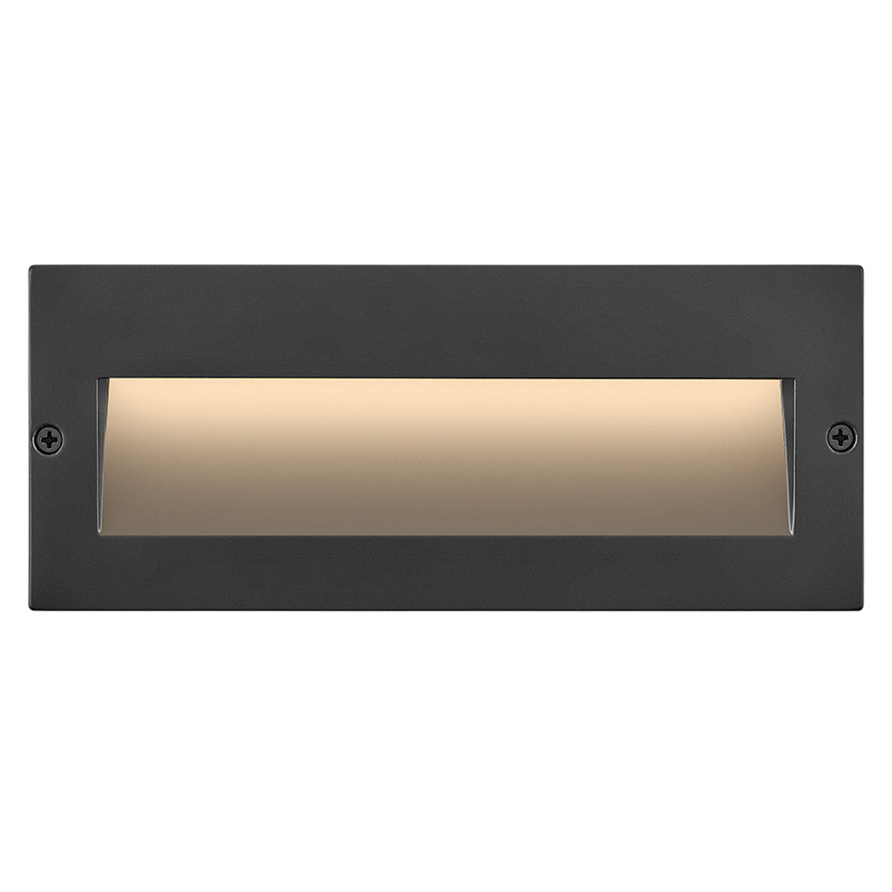 Hinkley Taper Landscape Step & Deck Light Step 12V Wide Horizontal Matte Black Stainless 1565MBS