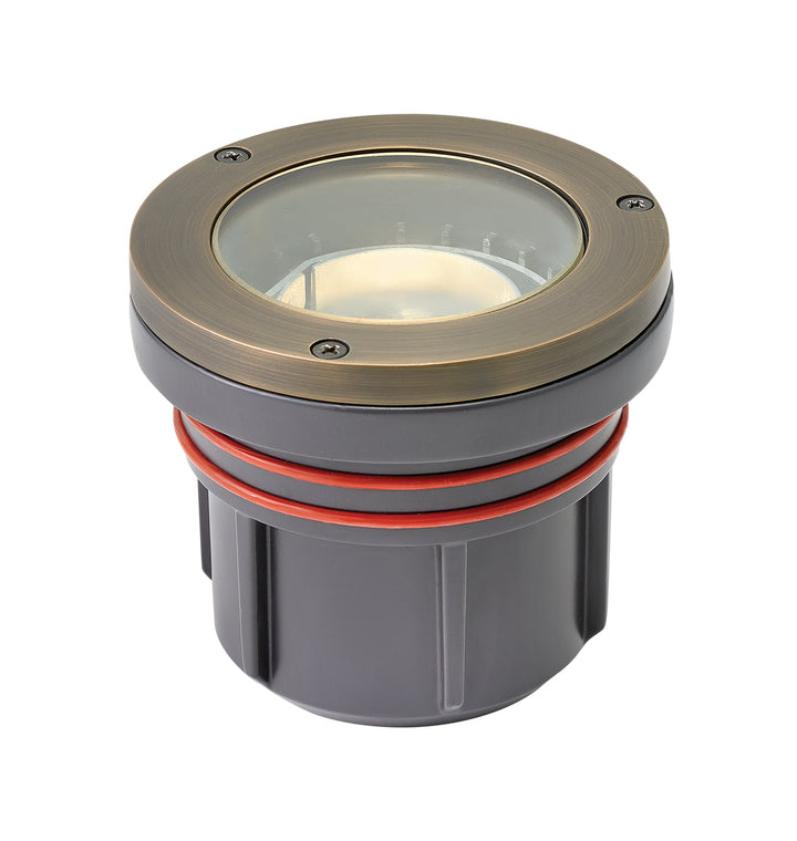 Hinkley Landscape Well Light Hardy Island Variable Output LED 3000K Flat Top Matte Bronze 15702MZ-LMA30K