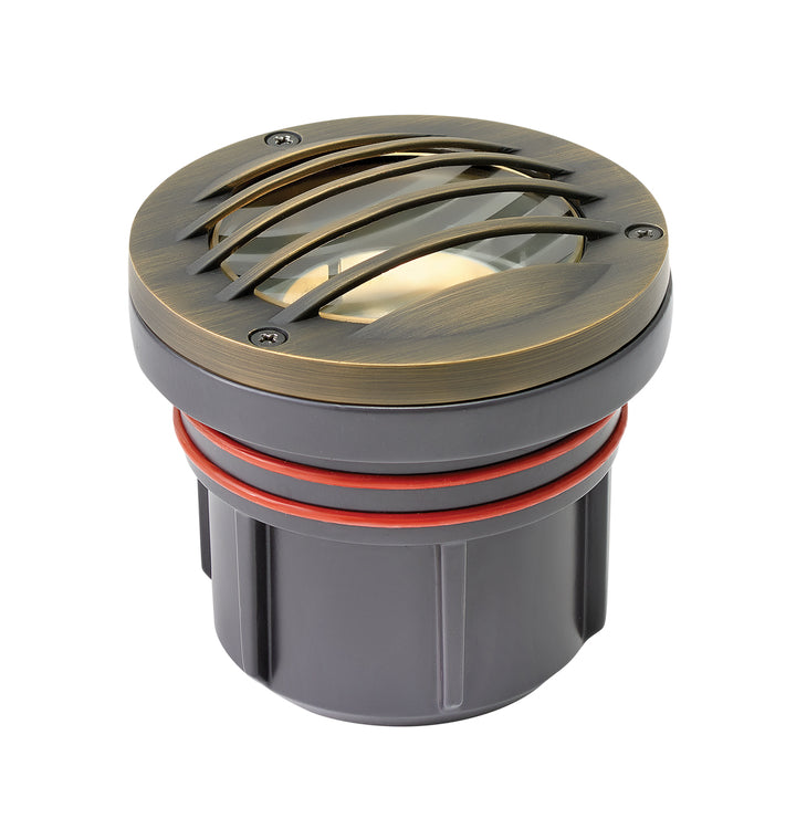Hinkley Landscape Well Light Hardy Island Variable Output LED 2700K Grill Top Matte Bronze 15705MZ-LMA27K