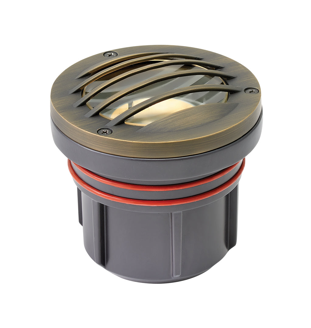 Hinkley Landscape Well Light Hardy Island Variable Output LED 3000K Grill Top Matte Bronze 15705MZ-LMA30K
