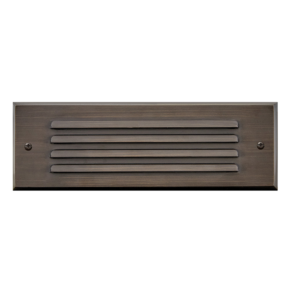Hinkley Louvered Brick Light LED Flush Step Light 12V Matte Bronze 15765MZ