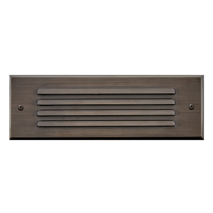Hinkley Louvered Brick Light LED Flush Step Light 12V Matte Bronze 15765MZ