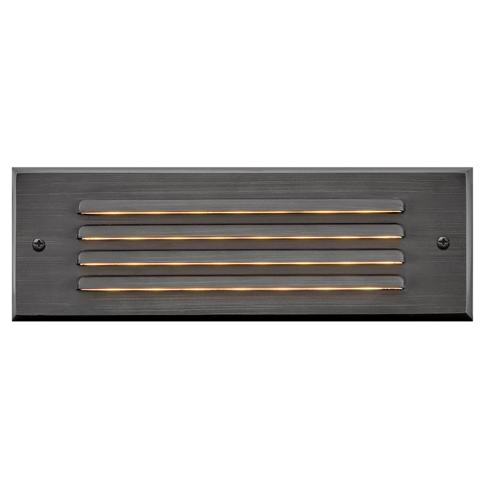 Hinkley Louvered Brick Light LED Flush Step Light 12V Satin Black 15765SK