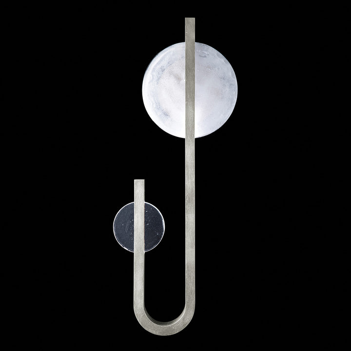 Fine Art Handcrafted Lighting Selene 36"H RSF Sconce in Standard Silver Leaf (923050-4ST)