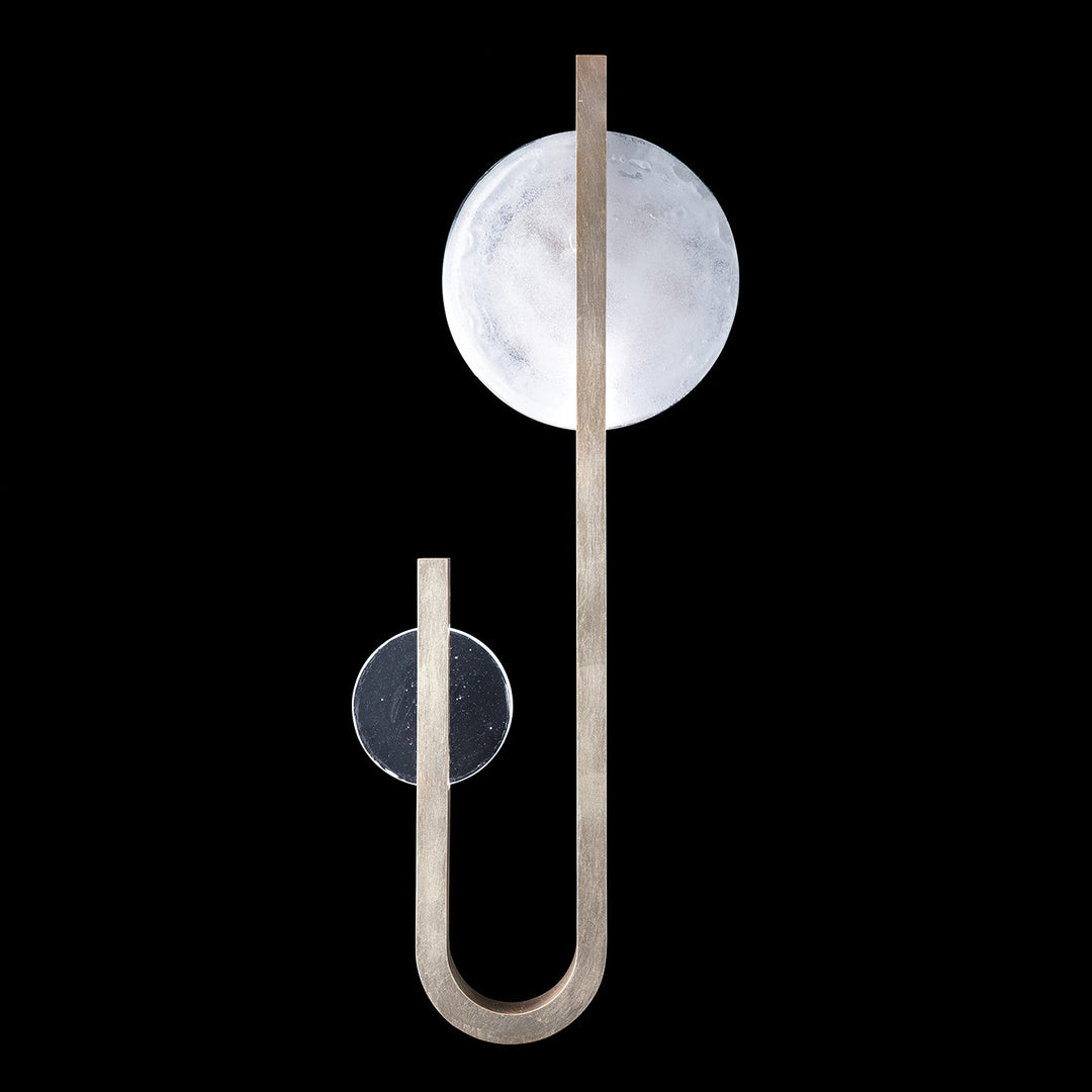 Fine Art Handcrafted Lighting Selene 36"H RSF Sconce in Standard Soft Gold Leaf (923050-5ST)