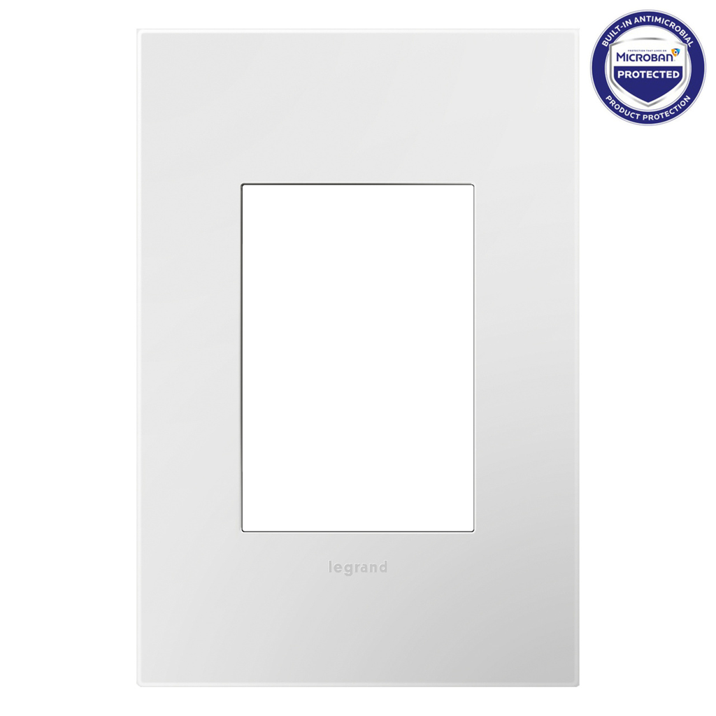 Legrand adorne Matte White 1-Gang + wall plate