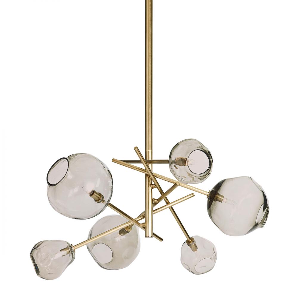 Regina Andrew  Molten Chandelier With Smoke Glass Chandeliers Regina Andrew   