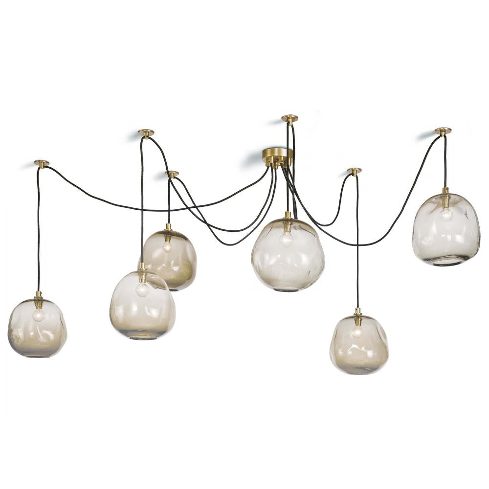 Regina Andrew Molten Pendant Large With Smoke Glass Pendants Regina Andrew