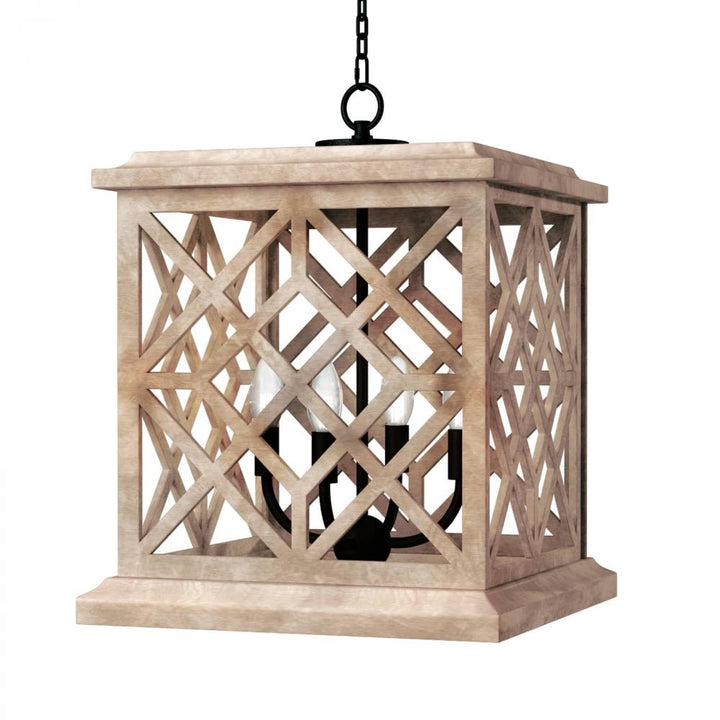 Regina Andrew  Chatham Wood Lantern Pendants Regina Andrew   