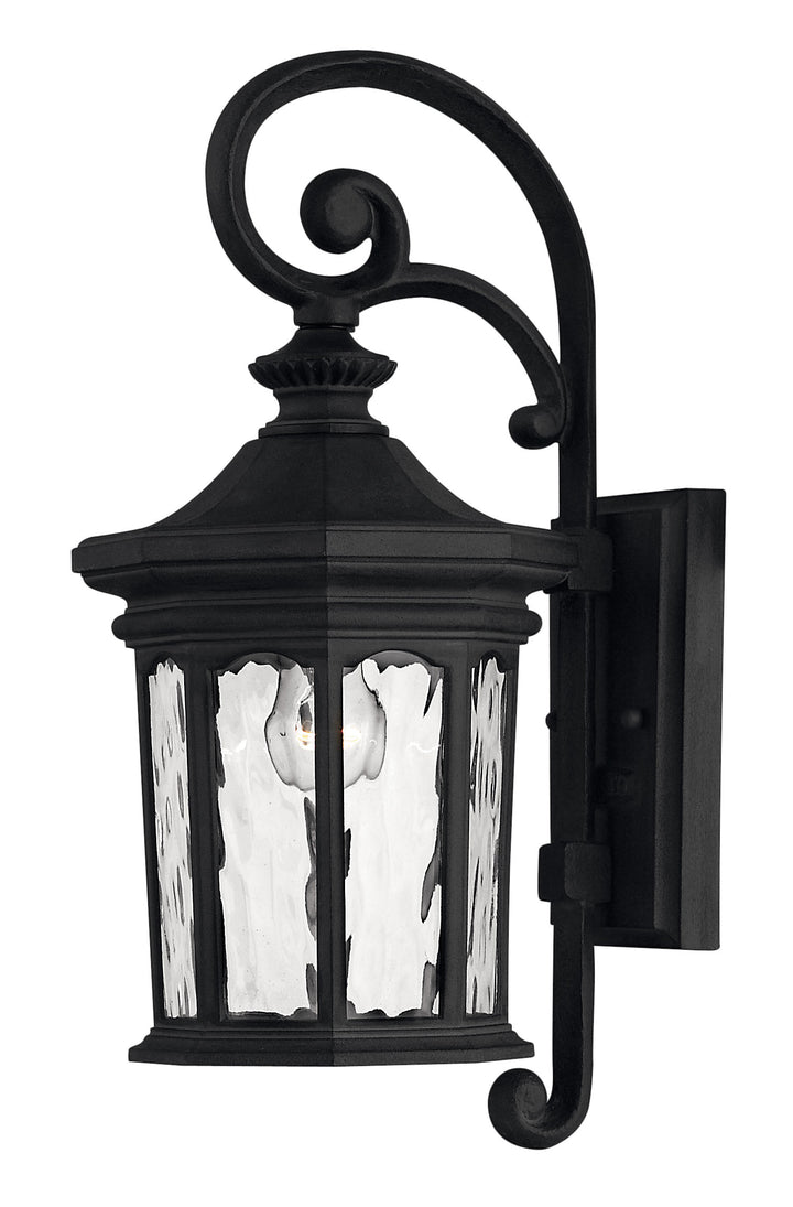 Hinkley Raley Outdoor Wall Light Medium Wall Mount Lantern Museum Black 1600MB