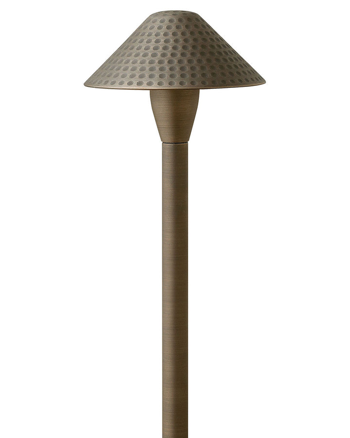 Hinkley Hardy Island Path Light 12V Small Hammered LED Path Light Matte Bronze 16010MZ-LL