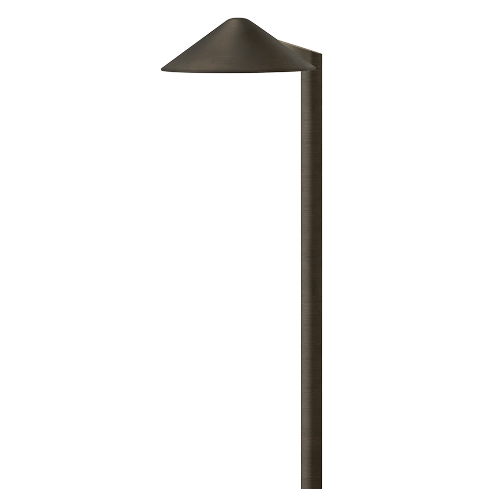 Hinkley Hardy Island Path Light 12V Round Side Mount LED Path Light Brass Satin Black 16012BSK-LL