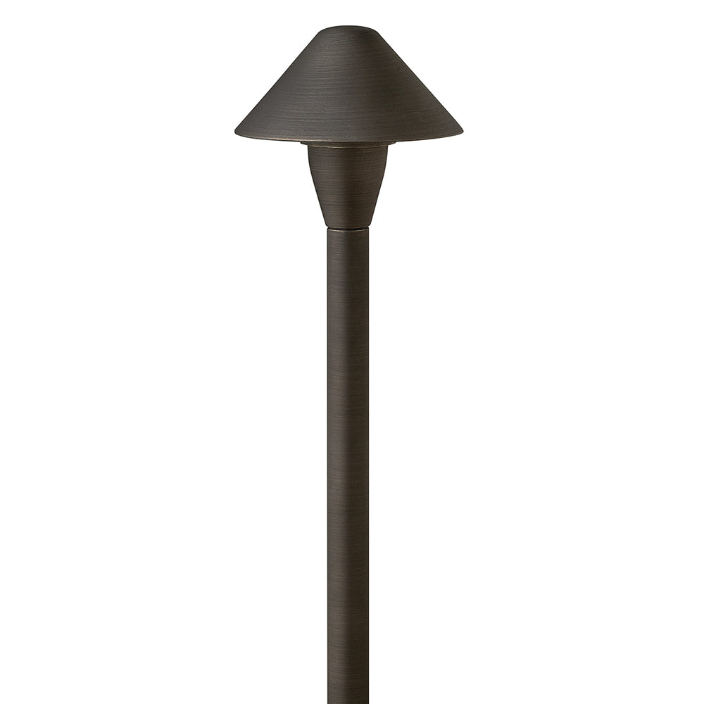 Hinkley Hardy Island Path Light 12V Mini Classic LED Path Light Brass Satin Black 16016BSK-LL
