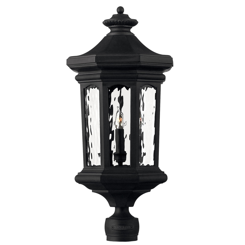 Hinkley Raley Outdoor Post Mount Lantern Extra Large Post Mount Lantern Museum Black 1601MB-LL