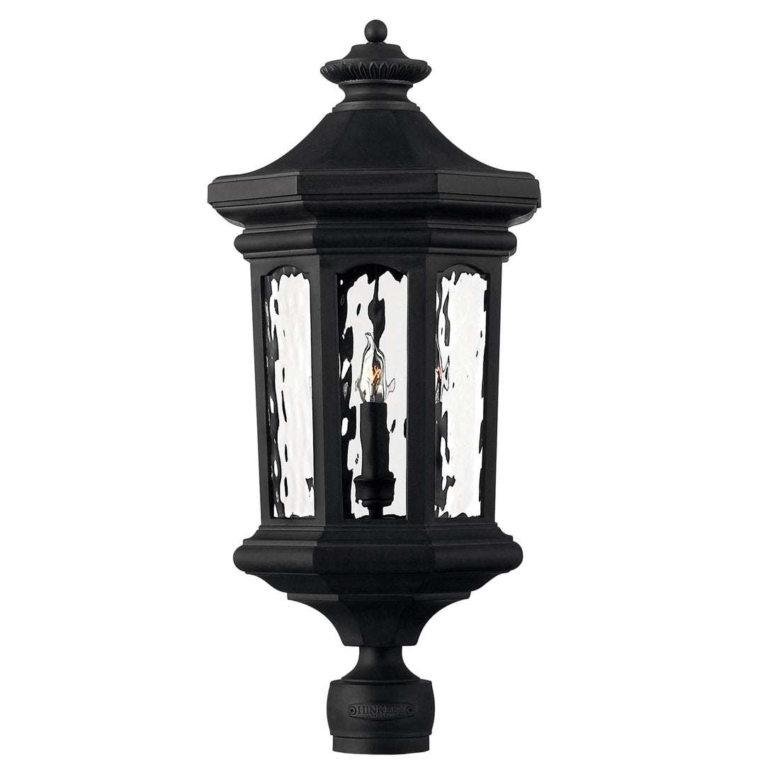 Hinkley Raley Outdoor Post Mount Lantern Extra Large Post Mount Lantern Museum Black 1601MB
