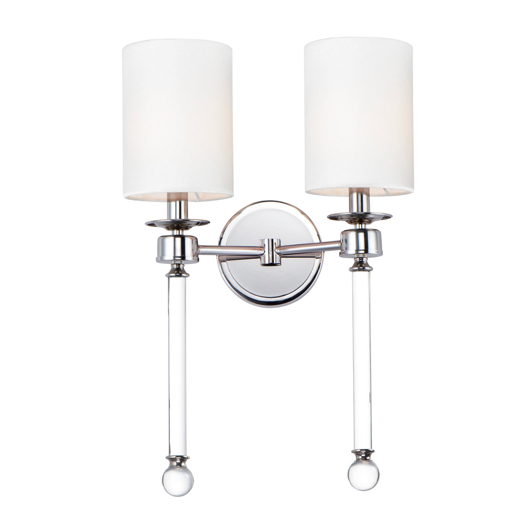 Maxim Lucent-Wall Sconce Wall Sconces Maxim Polished Nickel Clear 13.75x21