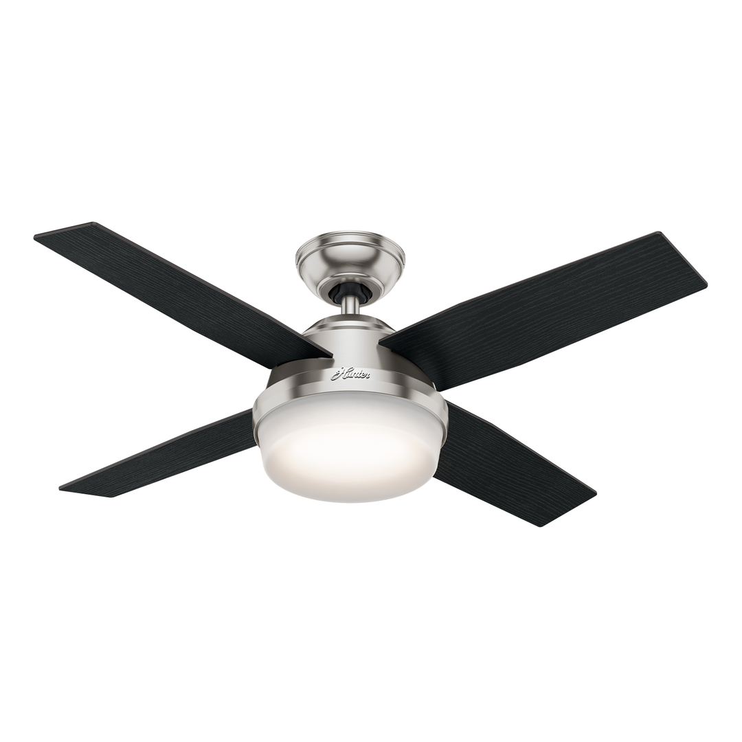 Hunter 44 inch Dempsey Ceiling Fan with LED Light Kit and Handheld Remote Indoor Ceiling Fans Hunter   