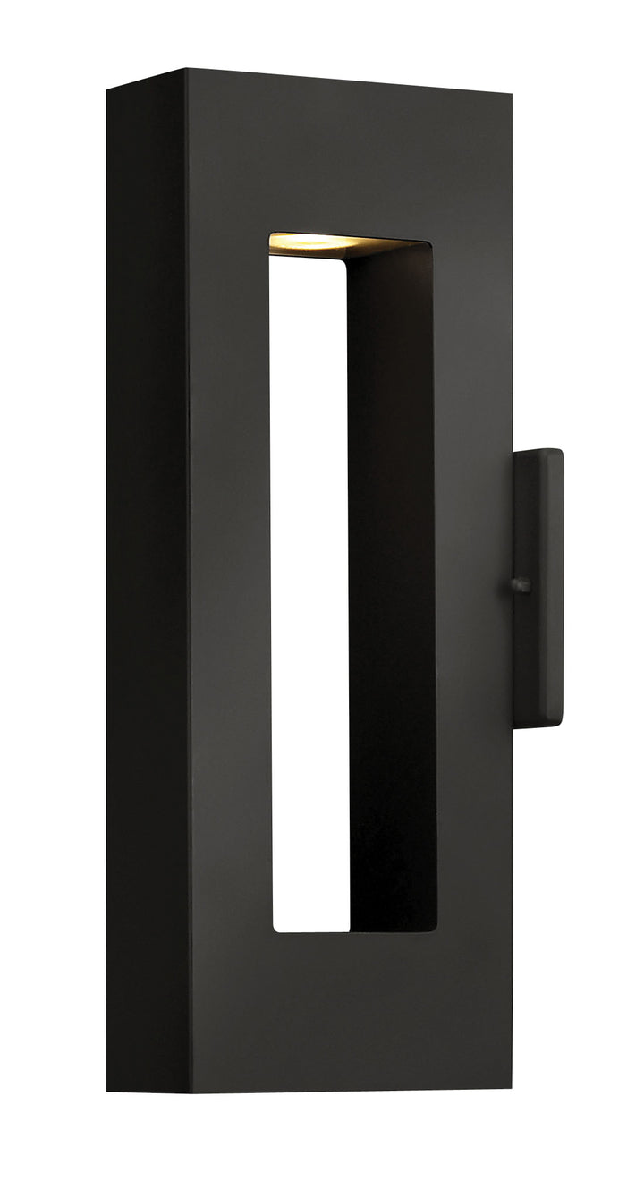 Hinkley Atlantis Outdoor Wall Light Medium Narrow Wall Sconce Satin Black 1640SK-LL
