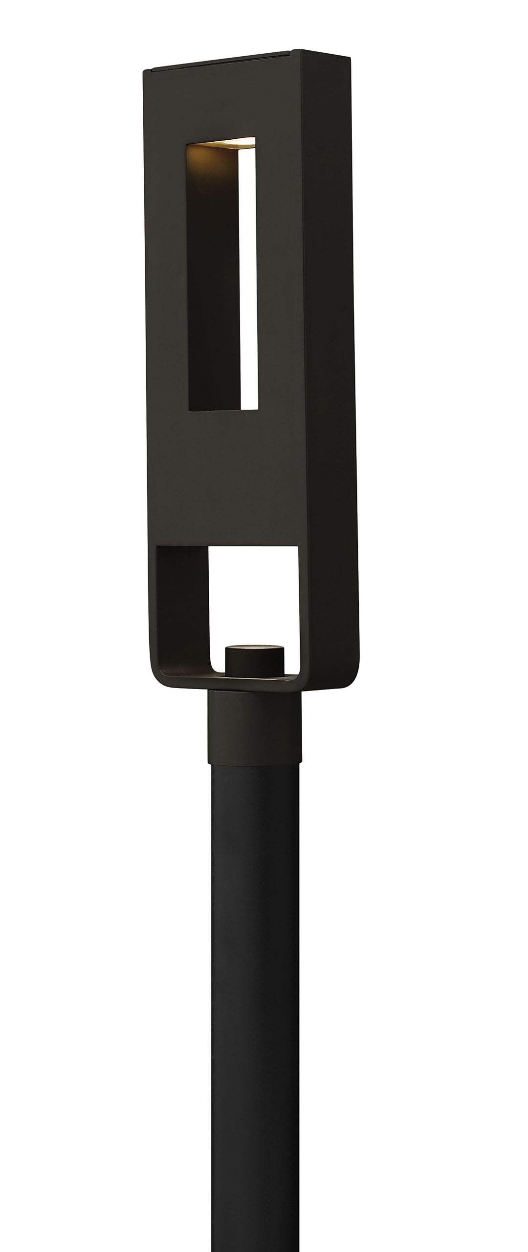 Hinkley Atlantis Outdoor Post Mount Lantern Large Post Mount Lantern Satin Black 1641SK-LL