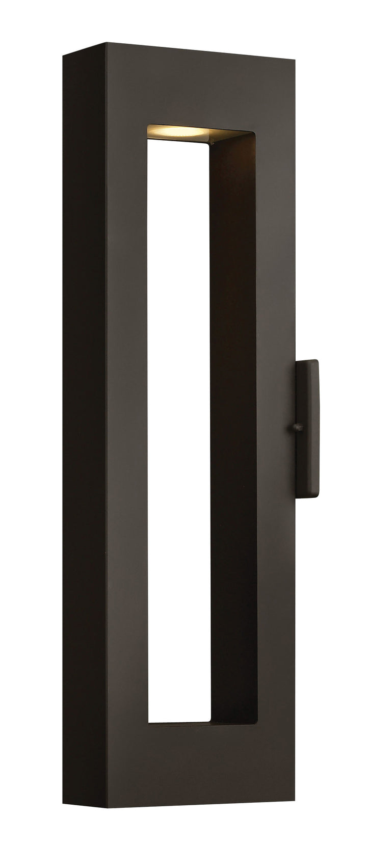 Hinkley Atlantis Outdoor Wall Light Large Narrow LED Wall Sconce Satin Black 1644SK-LED