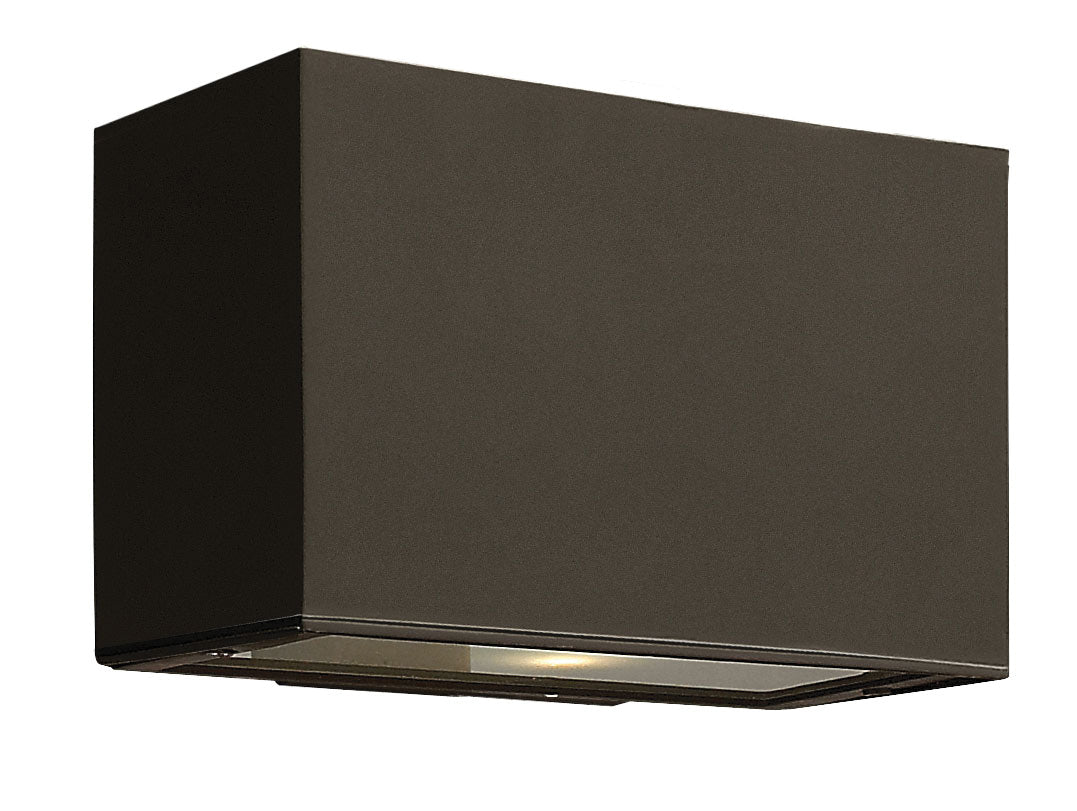 Hinkley Atlantis Outdoor Wall Light Small Up/Down LED Sconce Bronze 1645BZ-LED