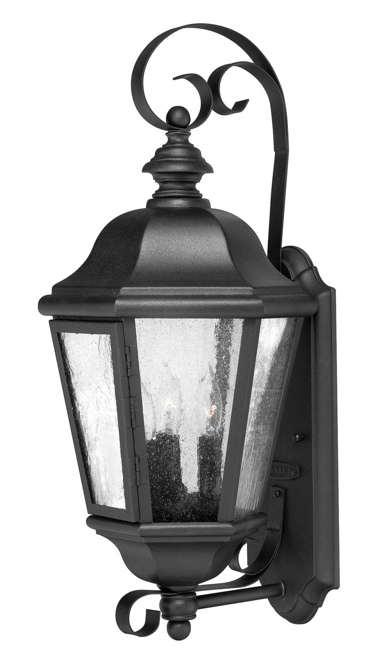 Hinkley Edgewater Outdoor Wall Light Medium Wall Mount Lantern Black 1670BK-LL