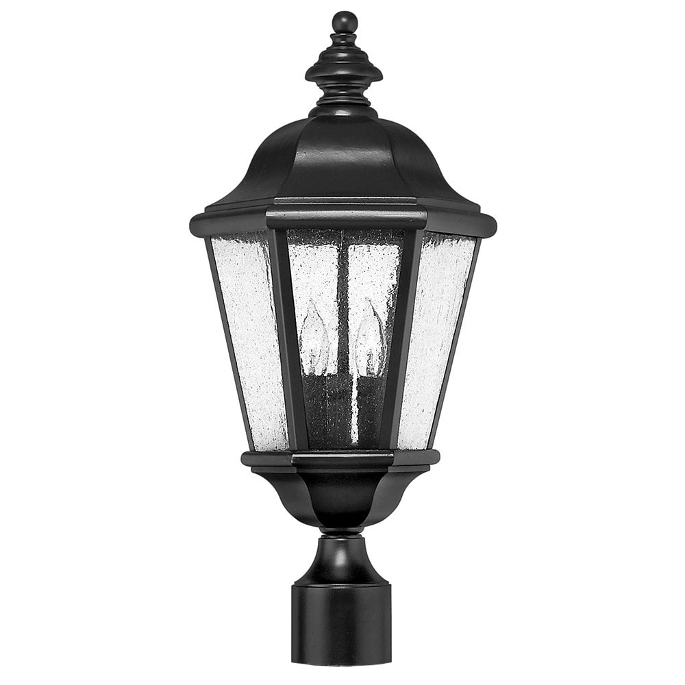 Hinkley Edgewater Outdoor Post Mount Lantern Medium Post Mount Lantern Black 1671BK-LL