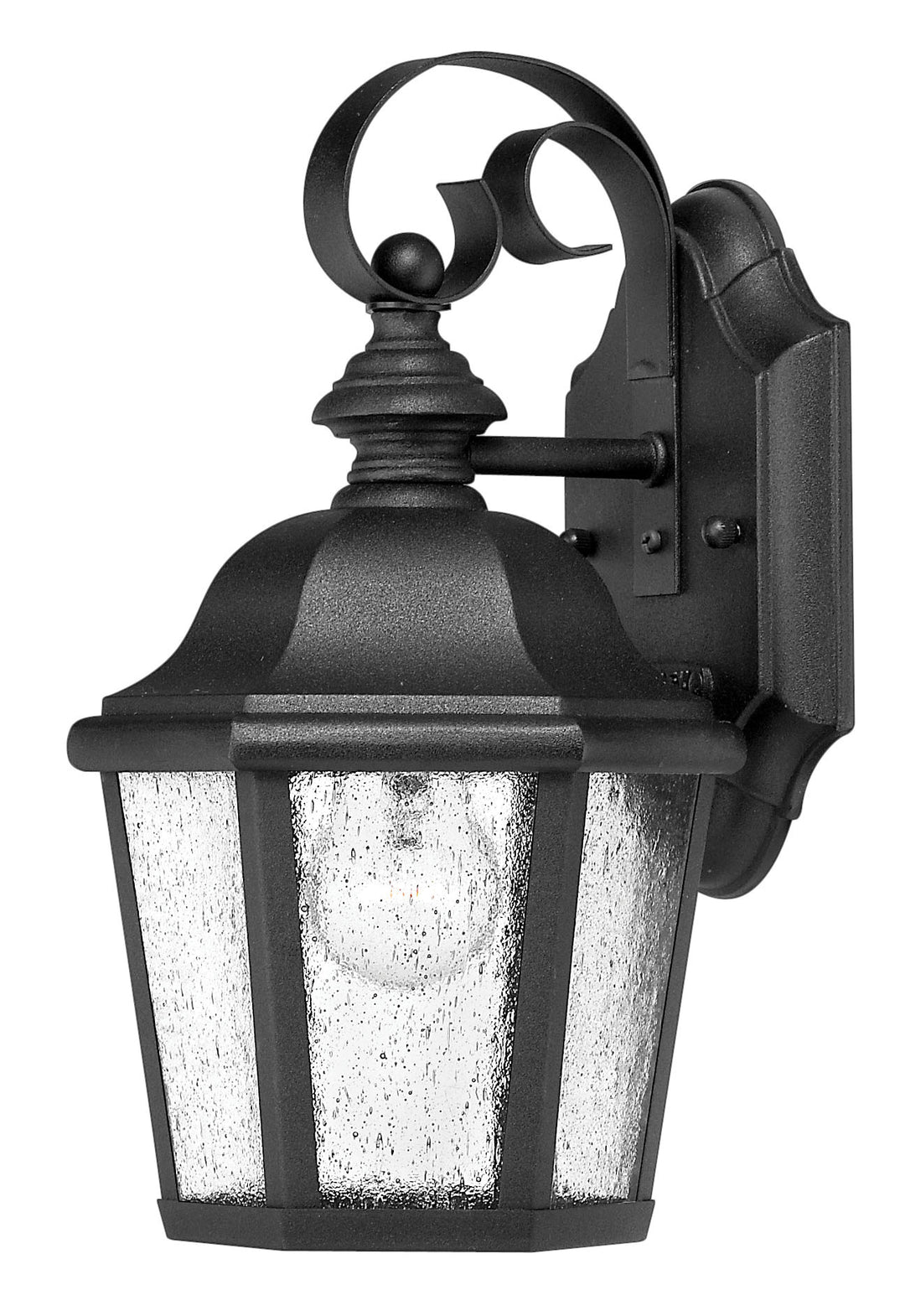 Hinkley Edgewater Outdoor Wall Light Small Wall Mount Lantern Black 1674BK