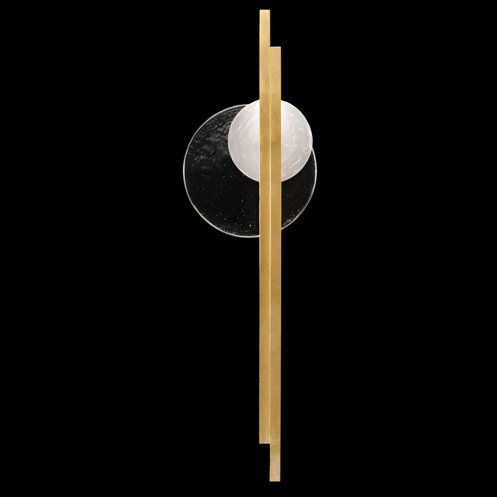 Fine Art Handcrafted Lighting Selene 44"H LSF Sconce in Standard Gold Leaf (920650-3ST)
