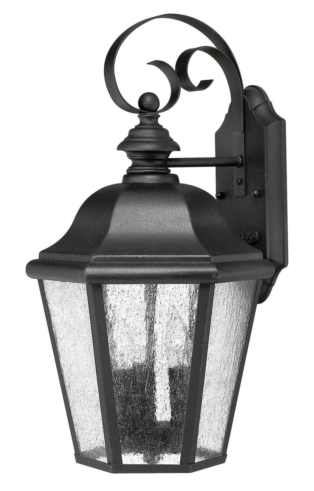 Hinkley Edgewater Outdoor Wall Light Medium Wall Mount Lantern Black 1676BK