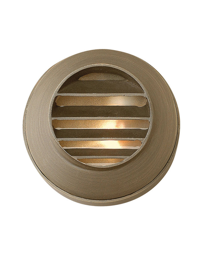 Hinkley Hardy Island Deck Light 12V Round Louvered Matte Bronze 16804MZ-LL