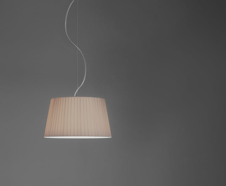 Astro Lighting Tapered Round 400 Pleated - Putty