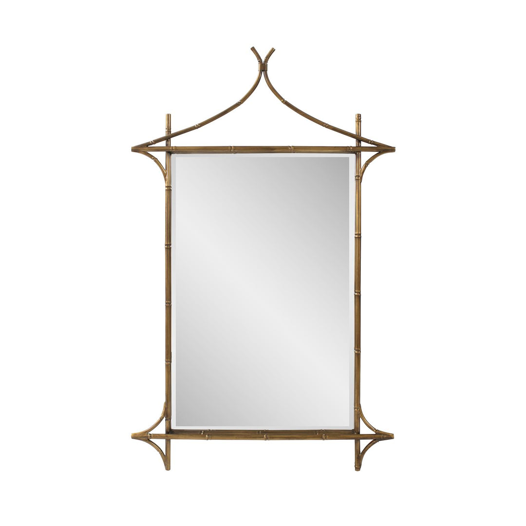 Howard Elliott Collection Moreau Metal Bamboo Styled Mirror Mirrors Howard Elliott Collection   