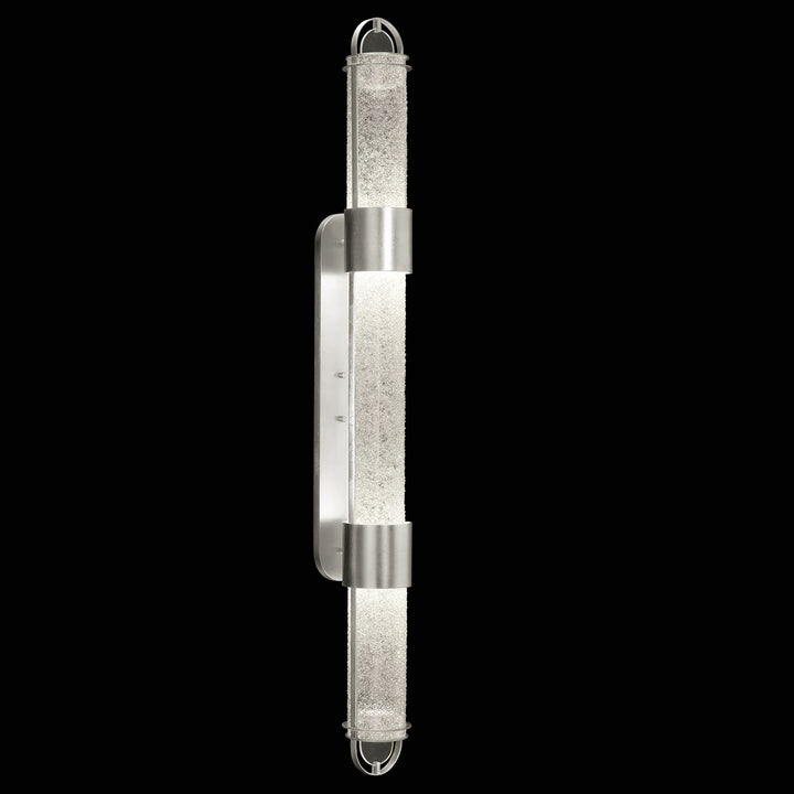 Fine Art Handcrafted Lighting Bond 60"H Sconce in Standard Silver Leaf, Diamond Blanket (925850-41ST)