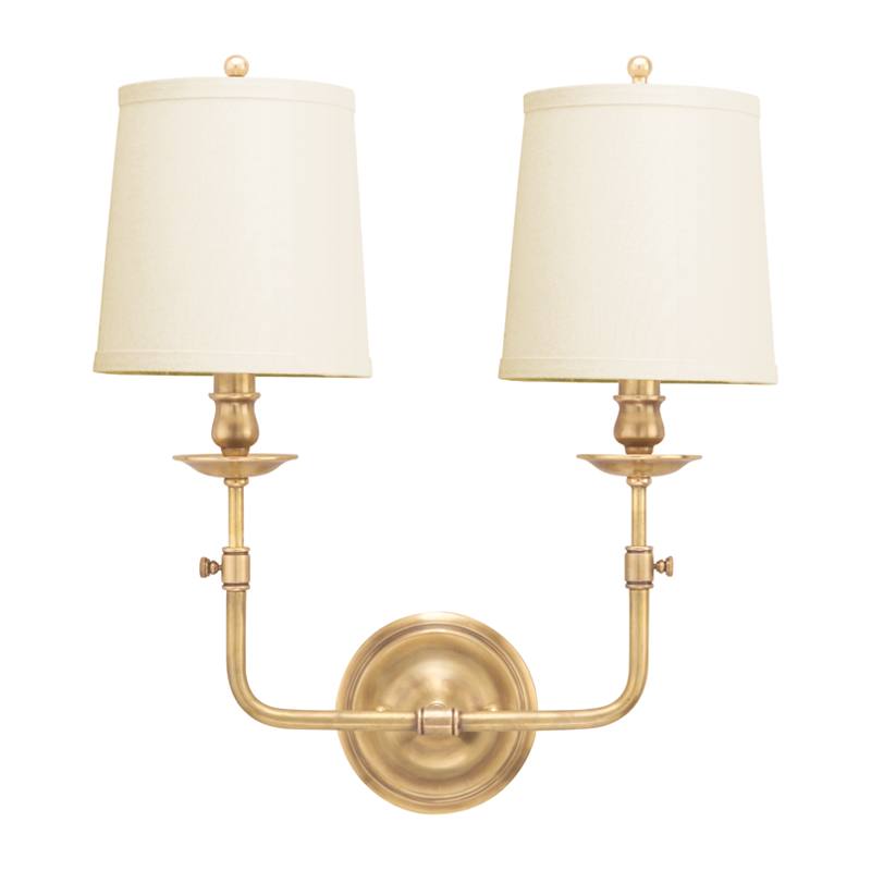 Hudson Valley Lighting Logan Wall Sconce Wall Sconces Hudson Valley Lighting Aged Brass  