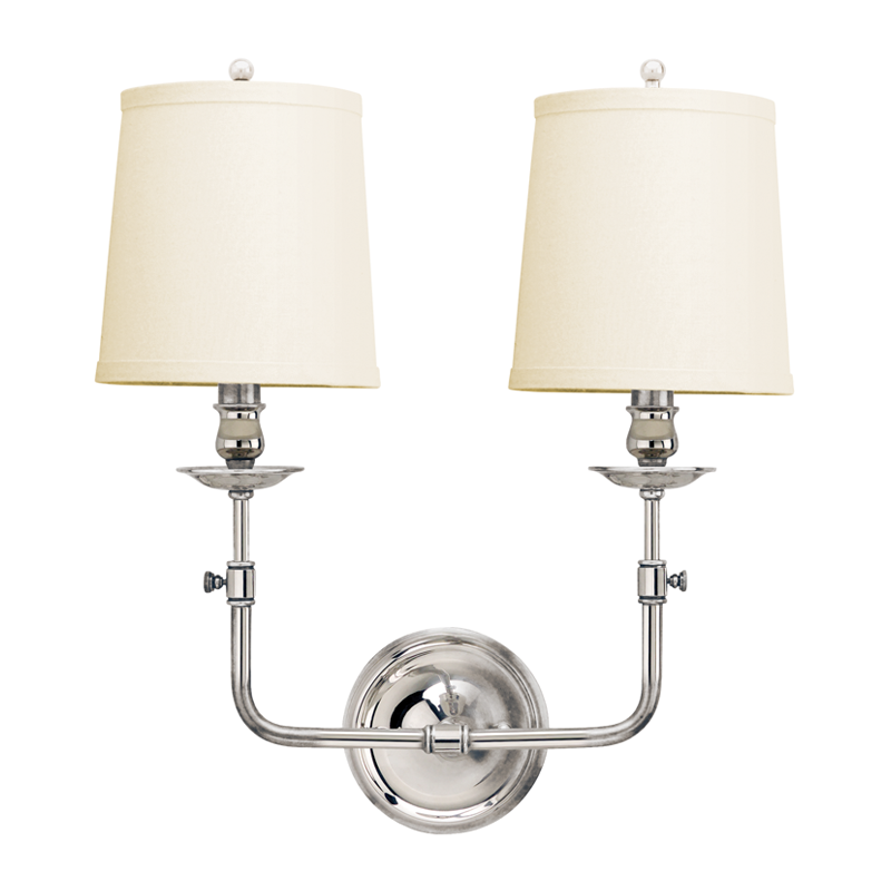 Hudson Valley Lighting Logan Wall Sconce Wall Sconces Hudson Valley Lighting Polished Nickel  