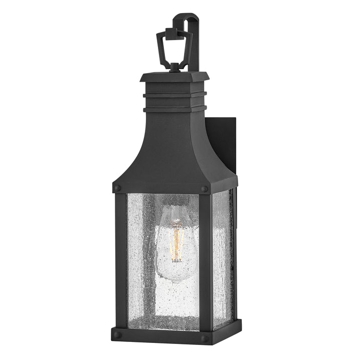 Hinkley Beacon Hill Outdoor Wall Light Small Wall Mount Lantern Museum Black 17460MB