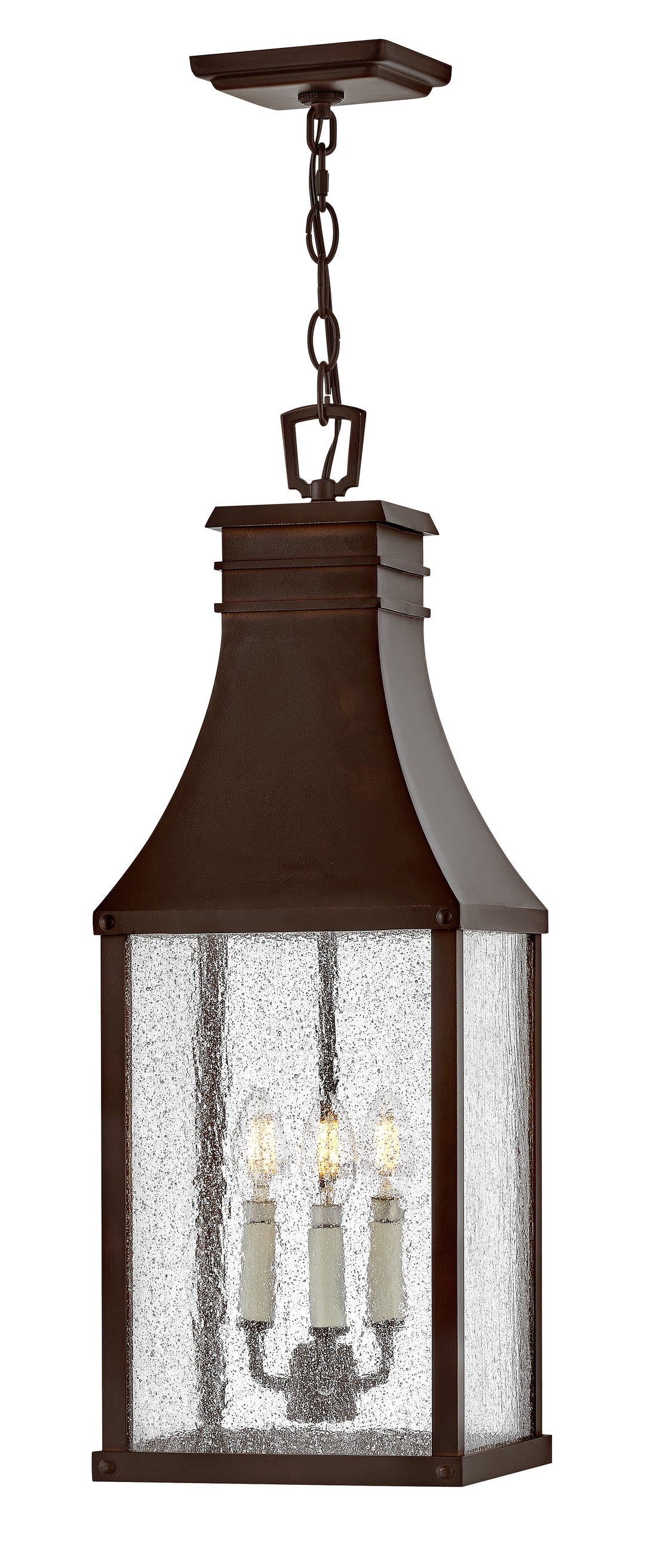 Hinkley Beacon Hill Outdoor Hanging Light Large Hanging Lantern Blackened Copper 17462BLC