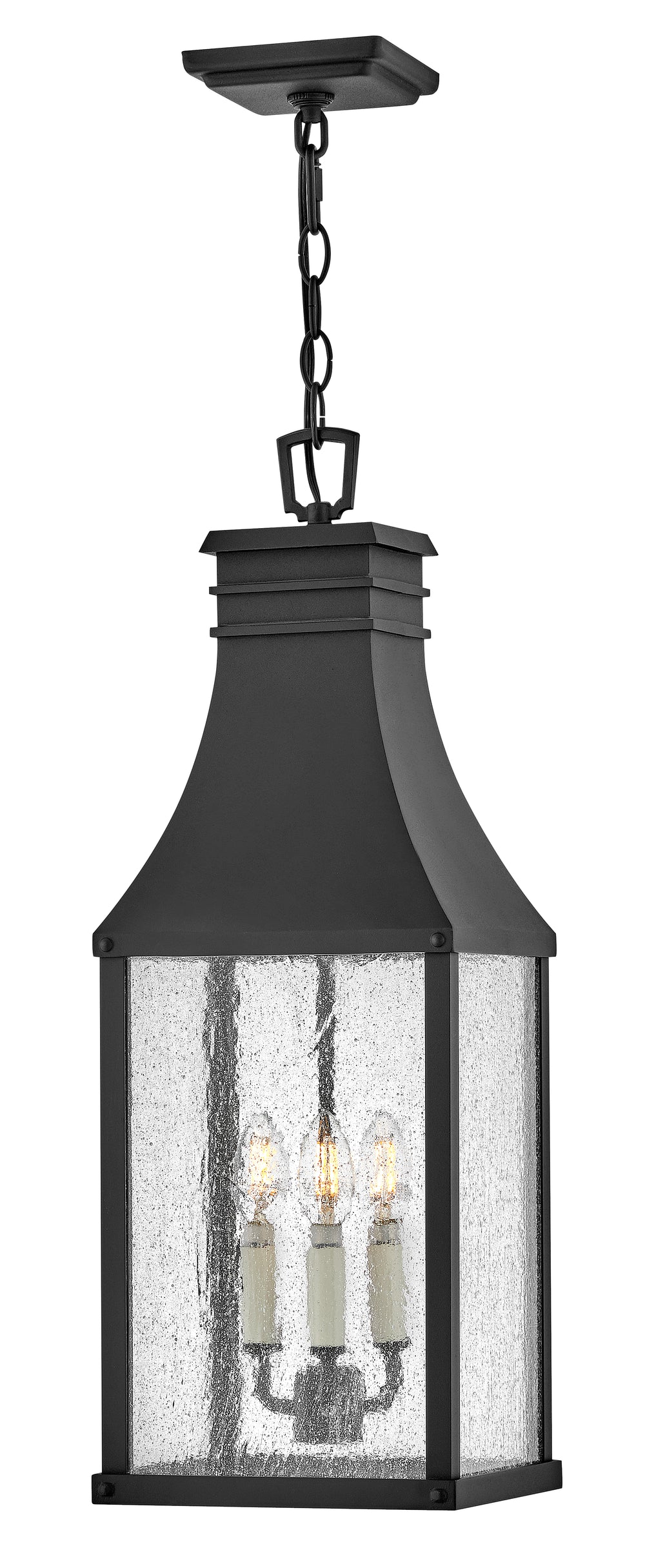 Hinkley Beacon Hill Outdoor Hanging Light Large Hanging Lantern Museum Black 17462MB