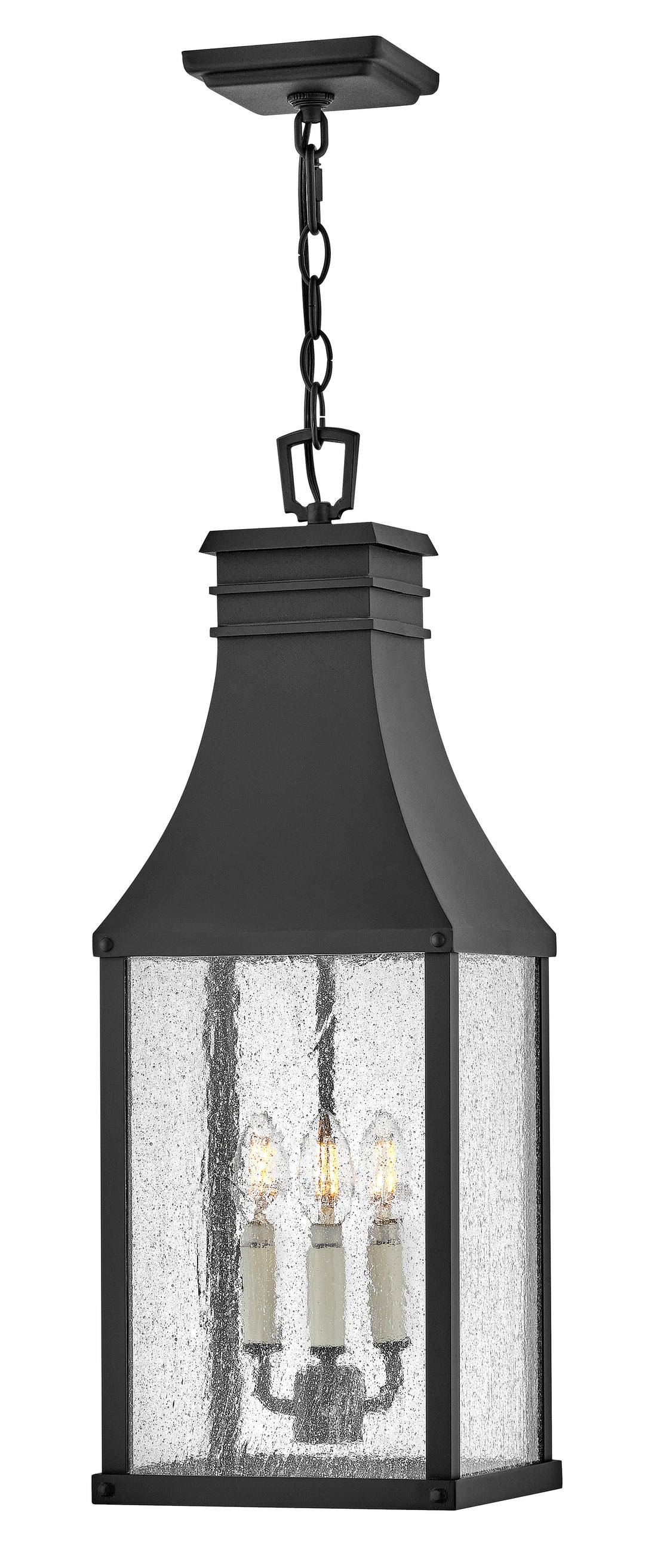 Hinkley Beacon Hill Outdoor Hanging Light Large Hanging Lantern Museum Black 17462MB
