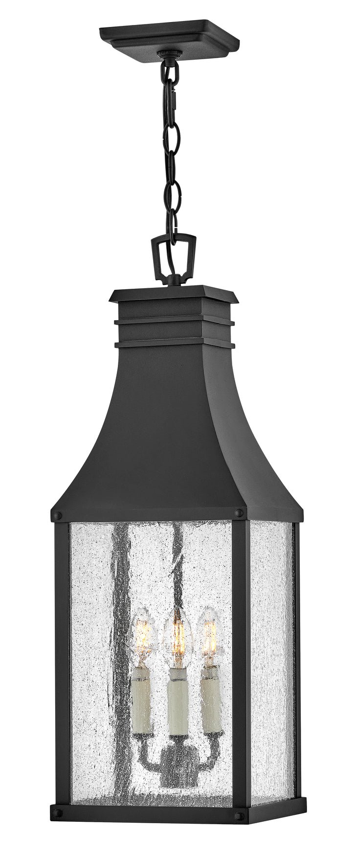 Hinkley Beacon Hill Outdoor Hanging Light Large Hanging Lantern Museum Black 17462MB