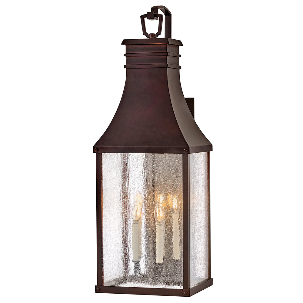 Hinkley Beacon Hill Outdoor Wall Light Grande Wall Mount Lantern Blackened Copper 17463BLC