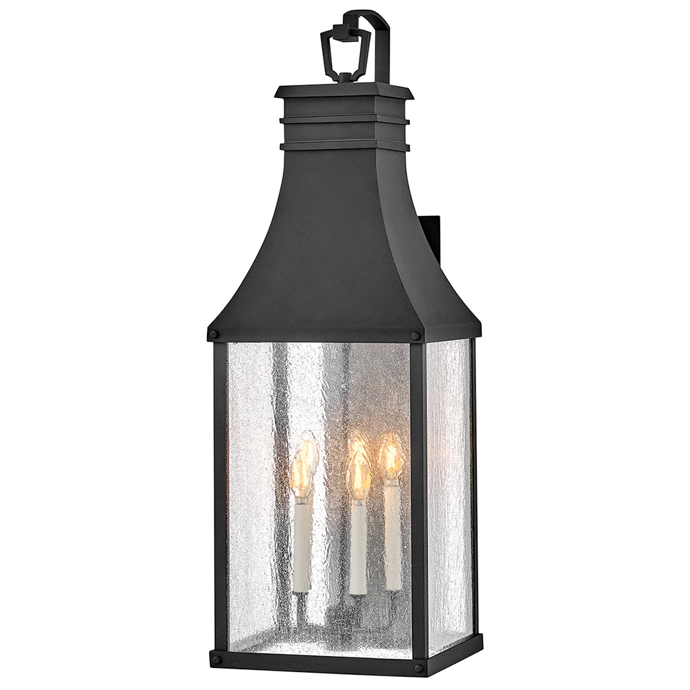 Hinkley Beacon Hill Outdoor Wall Light Grande Wall Mount Lantern Museum Black 17463MB