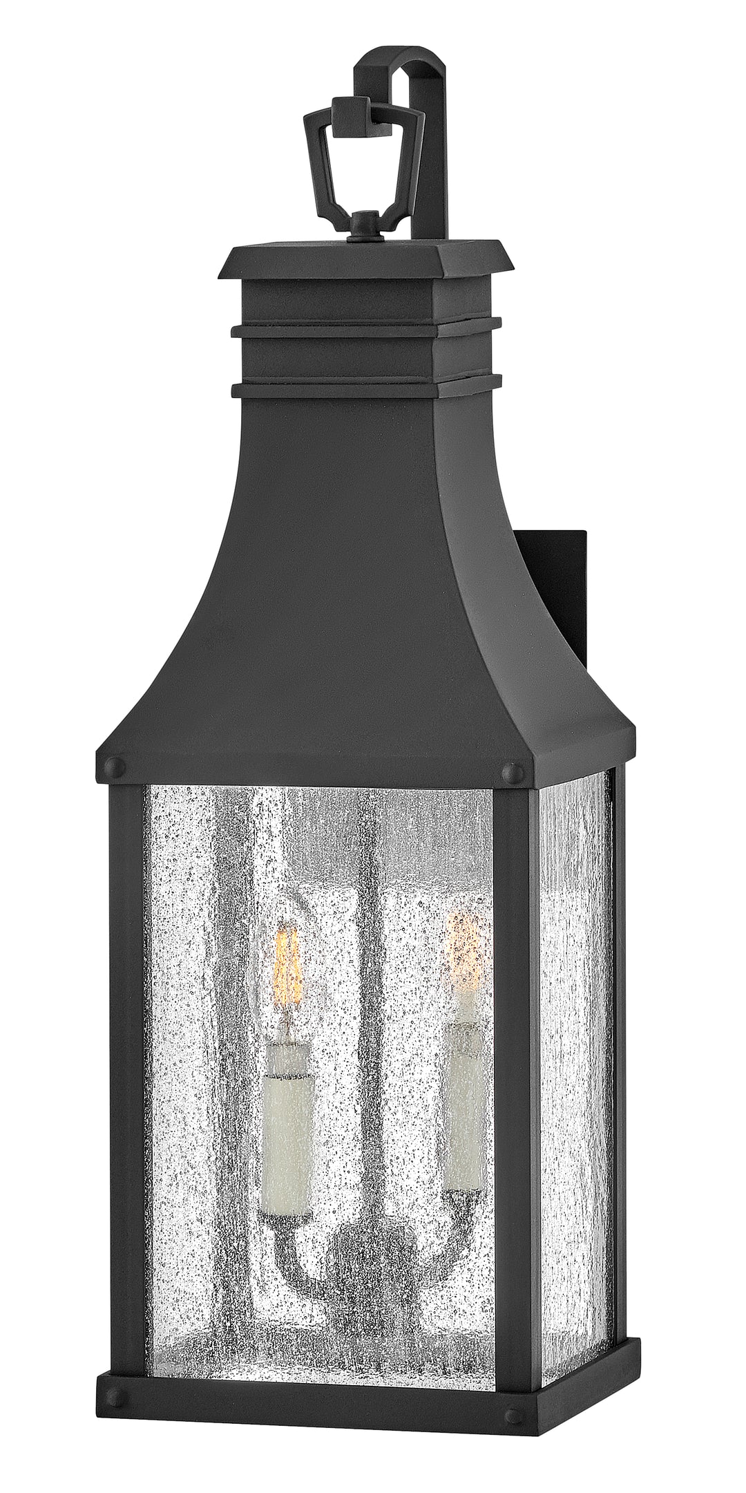 Hinkley Beacon Hill Outdoor Wall Light Medium Wall Mount Lantern Museum Black 17464MB