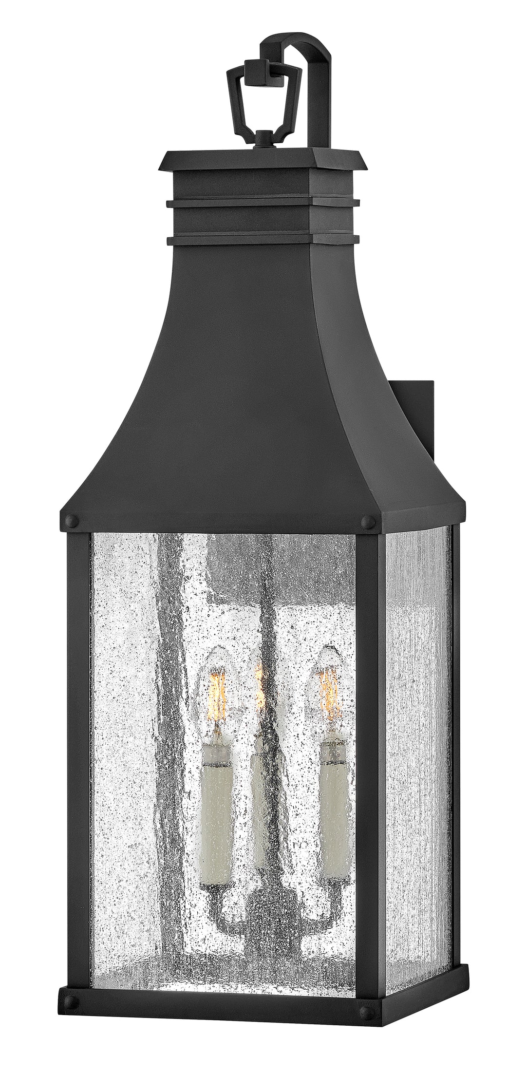 Hinkley Beacon Hill Outdoor Wall Light Large Wall Mount Lantern Museum Black 17465MB