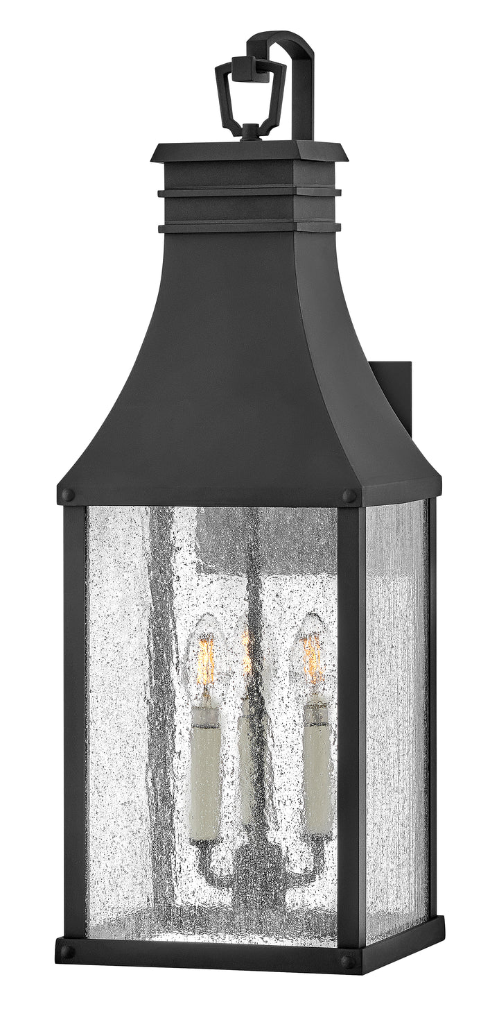 Hinkley Beacon Hill Outdoor Wall Light Large Wall Mount Lantern Museum Black 17465MB