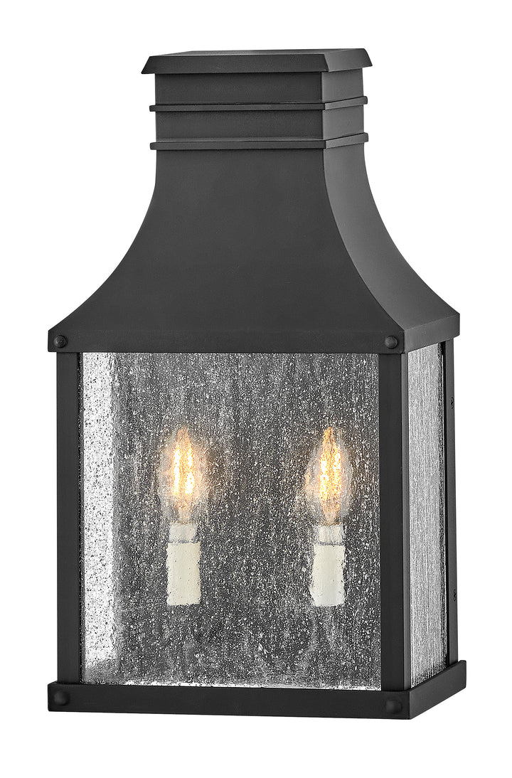 Hinkley Beacon Hill Outdoor Wall Light Medium Wide Wall Sconce Museum Black 17466MB